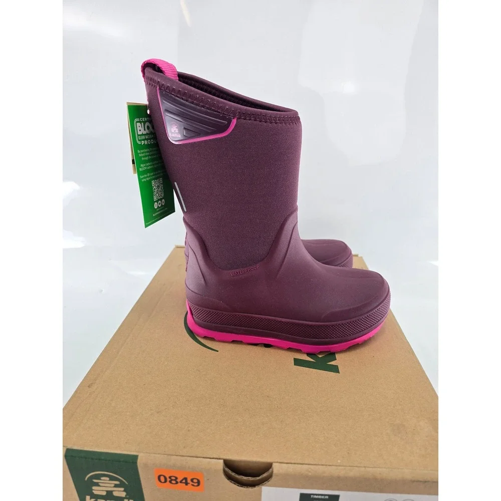 Kamik Timber Snow Boot Toddler 10 Grape Raisin Waterproof Insulated - New